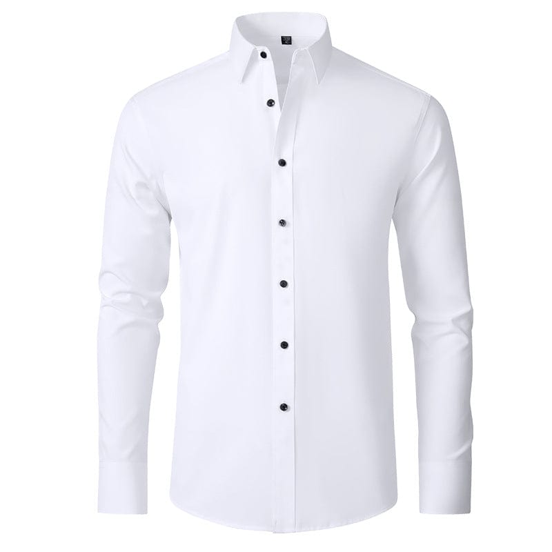 Hangzhou Qigang Trading Co Business Casual C3101 / 38XXXS Full Elastic Force Shirt Men's Non-ironing Anti-wrinkle Simple Business Thin Shirt Men
