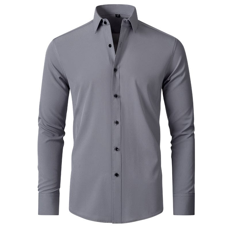 Hangzhou Qigang Trading Co Business Casual C3112 / 38XXXS Full Elastic Force Shirt Men's Non-ironing Anti-wrinkle Simple Business Thin Shirt Men