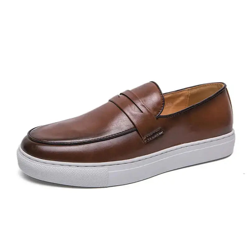 Heyang Industrial Co., Ltd Footwear Brown / 38 Men's Business Casual Leather Board Shoes