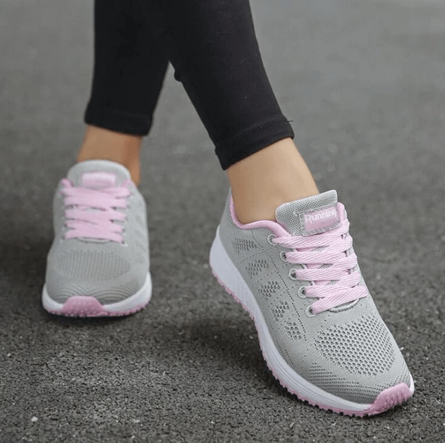 Heyang Industrial Co., Ltd Footwear Grey pink / 35 Women Shoes Sports Sneakers