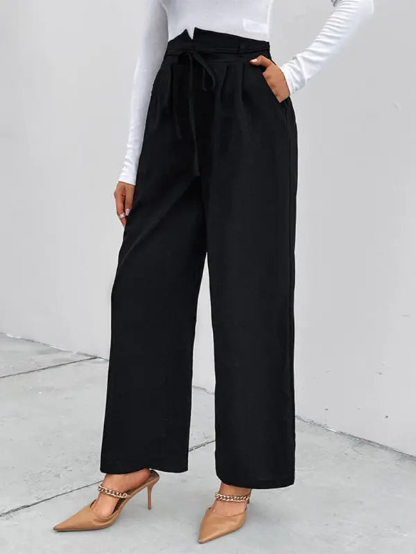 Women's elastic elastic loose wide leg long pants kakaclo