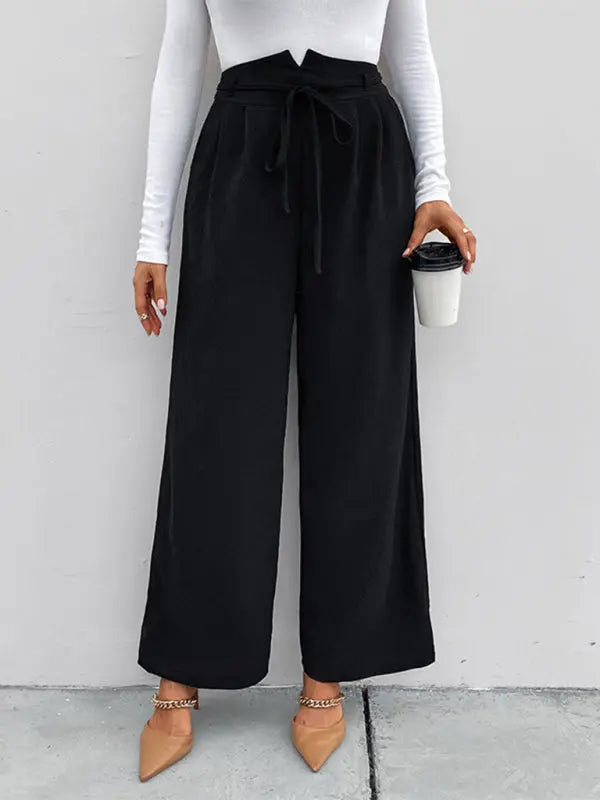 Women's elastic elastic loose wide leg long pants kakaclo