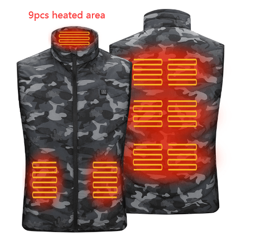 ZenDrop Fulfillment 4 Camouflage / XXXL Camouflage Heating Vest
