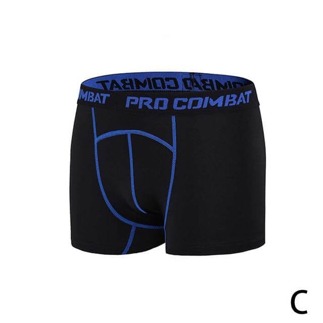 ZenDrop Fulfillment Neon Blue / L Men's Fitness Elastic Shorts