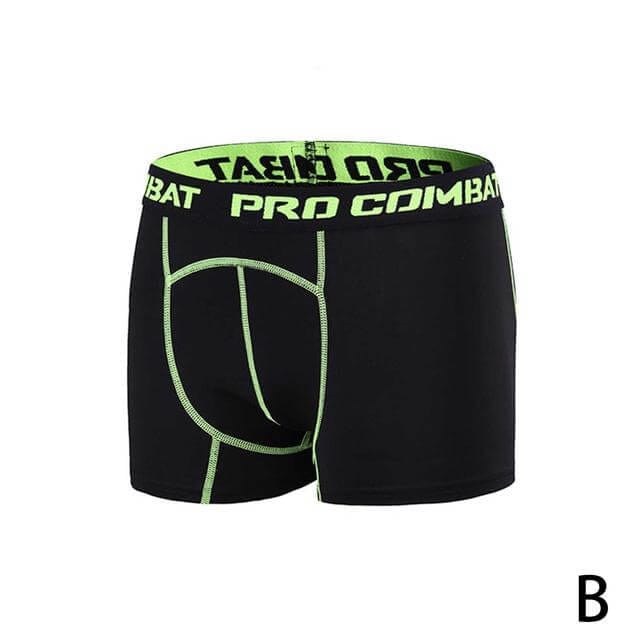 ZenDrop Fulfillment Neon Green / L Men's Fitness Elastic Shorts