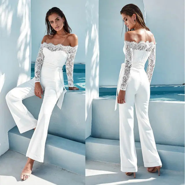 Cropped Top + Long Trousers Set Pure Serenity DBA